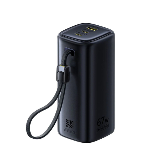 Baseus Power Bank 20000mAh 67W with Cable Type-C 0.3m, EnerGeek GX11 MiFi, Cosmic Black, 2 image