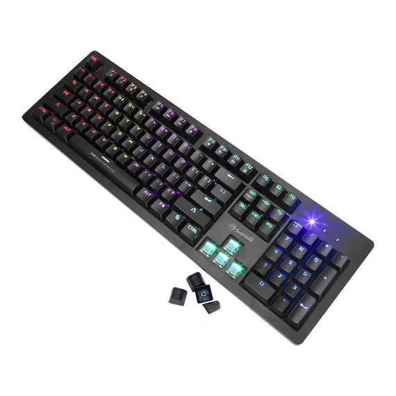 Marvo Keyboard Mechanical KG916 Wired Gaming US, Rainbow Blacklight, Anti Ghosting, 2 image
