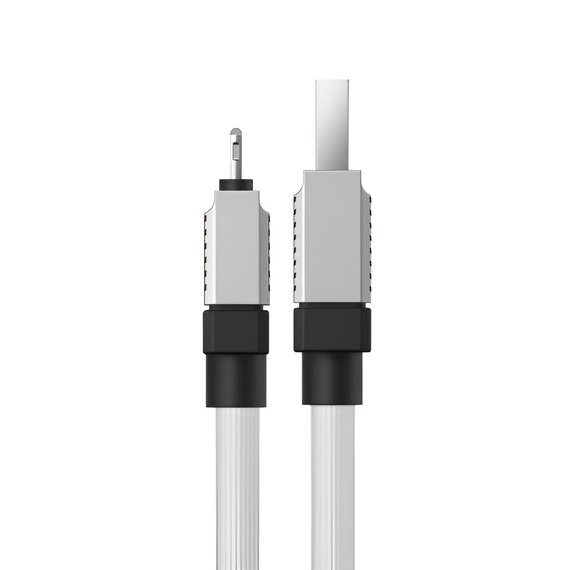 Baseus Cable CoolPlay Series USB-A to Lightning 2.4A 12W 1m, White, 2 image