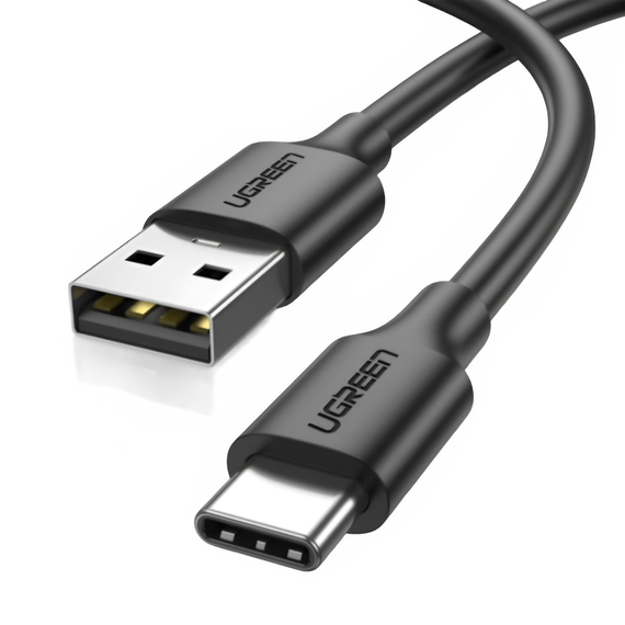 UGREEN Cable USB-A to Type-C 1M 3A 18W US287, Black, 2 image