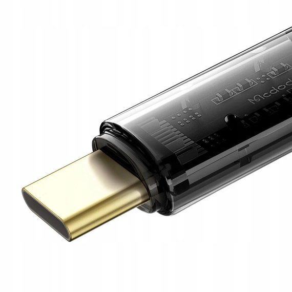 Mcdodo Cable USB to Type-C Amber 100W 6A 1.8m, Black, 2 image