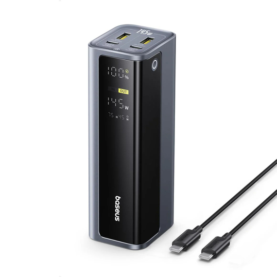 Baseus Power Bank 20800mAh 145W with Cable Type-C 0.3m,  EnerGeek GP12, Space Grey