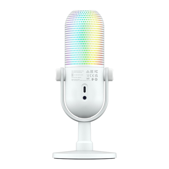Razer Microphone Seiren V3 Chroma 32-Bit DSP RGB White Edition, 2 image