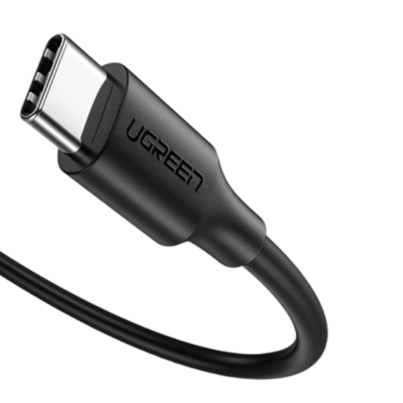 UGREEN Cable Type-C to Type-C TPE 1m 480Mbps 3A 60W US286, Black, 2 image