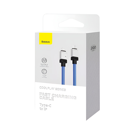 Baseus Cable CoolPlay Series Type-C to Lightning 3A 20W 2m, Blue, 2 image
