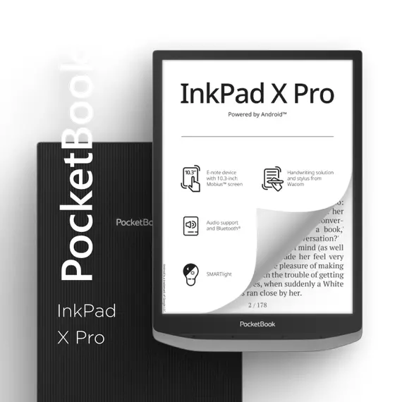 PocketBook 1040 InkPad X PRO, Mist Grey, 10"