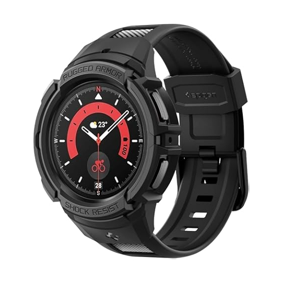 Samsung Galaxy Watch5 Pro R920 Wi-Fi 45mm Black Titanium with Black D-Buckle Sport Band SM-R920