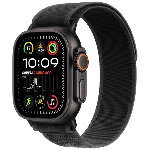 Apple Watch Ultra 2 GPS + Cellular, 49mm BlackTitanium Case with BlackTrail Loop - M/L, MX4V3