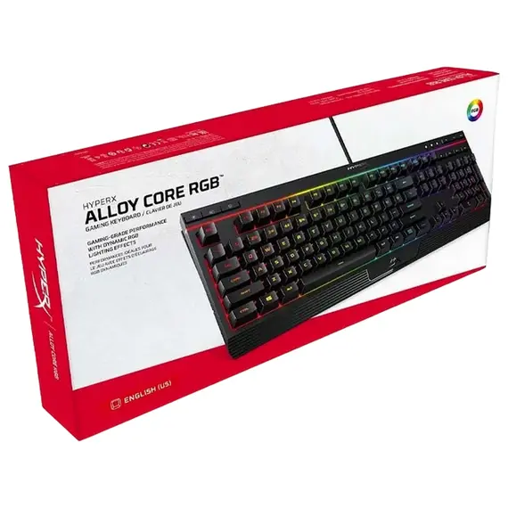 Tastatură Gaming HyperX Alloy Core RGB, USB, Black, 7 image