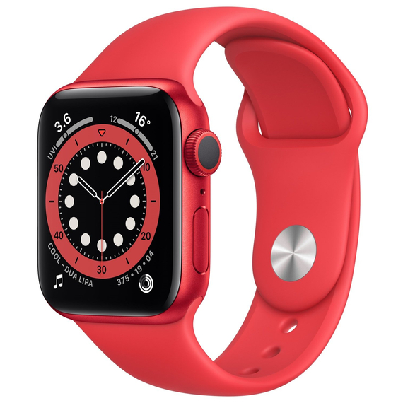 Apple Watch Series 6 40mm/Red Aluminium Case With Red Sport Band, M00A3 GPS
