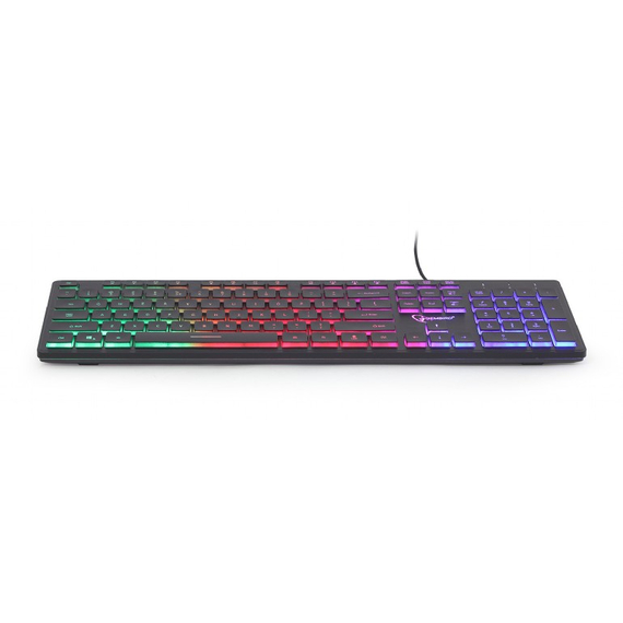 Tastatură Gembird KB-UML-02 ”Rainbow”, USB, Black, 3 image