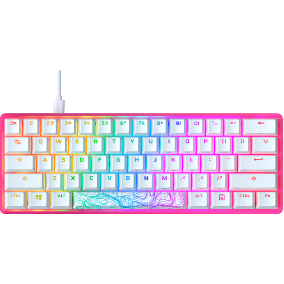 Tastatură Gaming HYPERX Alloy Origins 60, HX Red key switch, Pink, 2 image