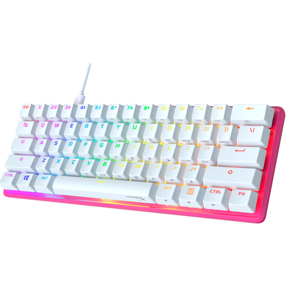 Tastatură Gaming HYPERX Alloy Origins 60, HX Red key switch, Pink, 4 image