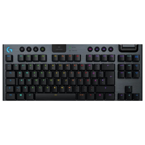 Tastatură gaming mecanică Wireless Logitech G915 TKL, Carbon