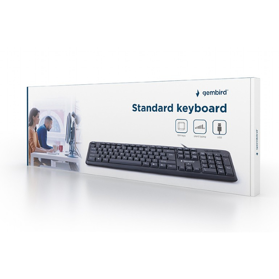 Tastatură Gembird KB-MCH-04-RU, USB, Black, 6 image