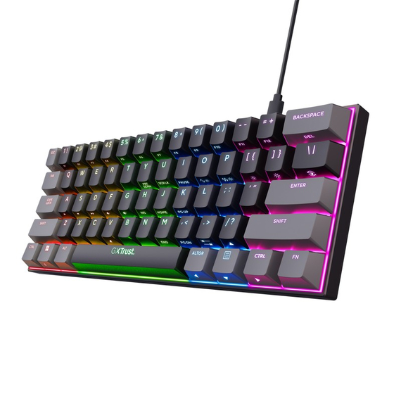 Tastatură Gaming Trust GXT 867 ACIRA, USB, Black, 3 image