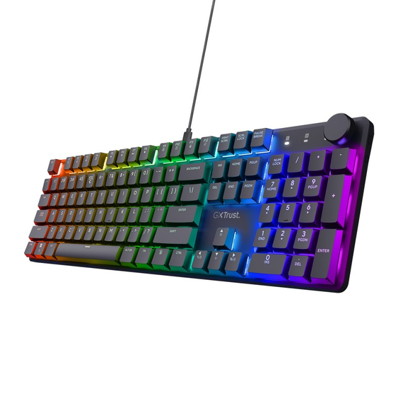 Tastatură Gaming TrustGXT 866 TORIX, USB, Black, 2 image