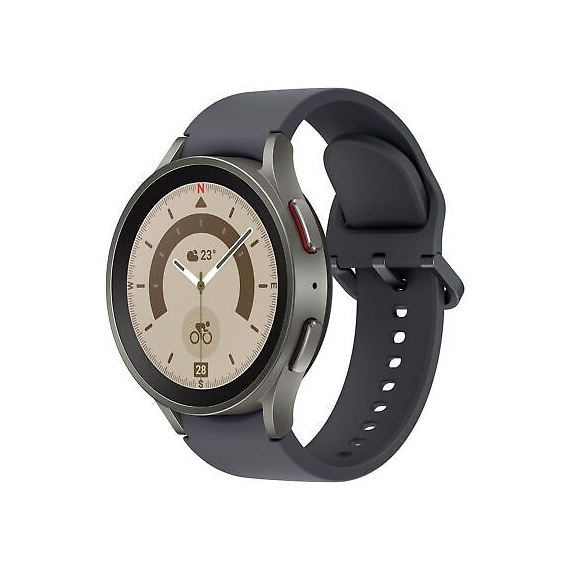 Samsung Galaxy Watch5 Pro R920 Wi-Fi 45mm Grey Titanium with Grey D-Buckle Sport Band SM-R920