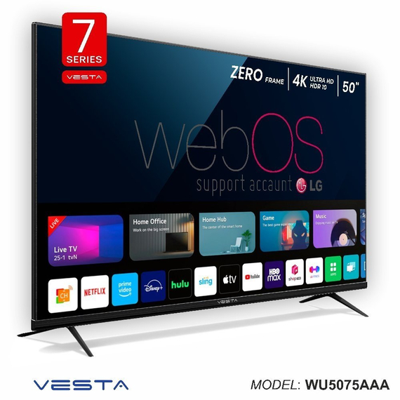 50" LED TV Vesta WU5075AAA, Black
