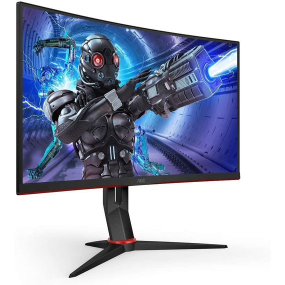 27.0” Gaming Monitor AOC C27G2ZE/BK / 0.5ms / Curved / 240Hz / Black/Red, 2 image