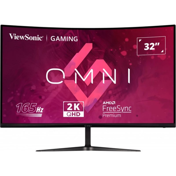 31.5” Gaming Monitor VIEWSONIC VX3218C-2K / 2K / Curved / 1ms / 165Hz / Black