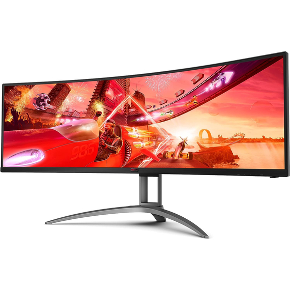49.0” Gaming Monitor AOC AGON AG493QCX / Curved / UltraWide / 32:9 / 144Hz / Black/Silver, 3 image