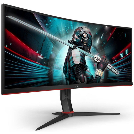 34.0” Gaming Monitor AOC CU34G2XP/BK/ Curved/ 4K/ 1ms/ 180Hz/ Black, 2 image
