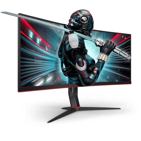 34.0” Gaming Monitor AOC CU34G2XP/BK/ Curved/ 4K/ 1ms/ 180Hz/ Black, 3 image