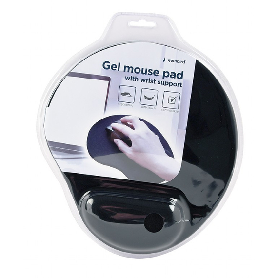 Mouse Pad Gembird MP-GEL-BK, Black, 4 image