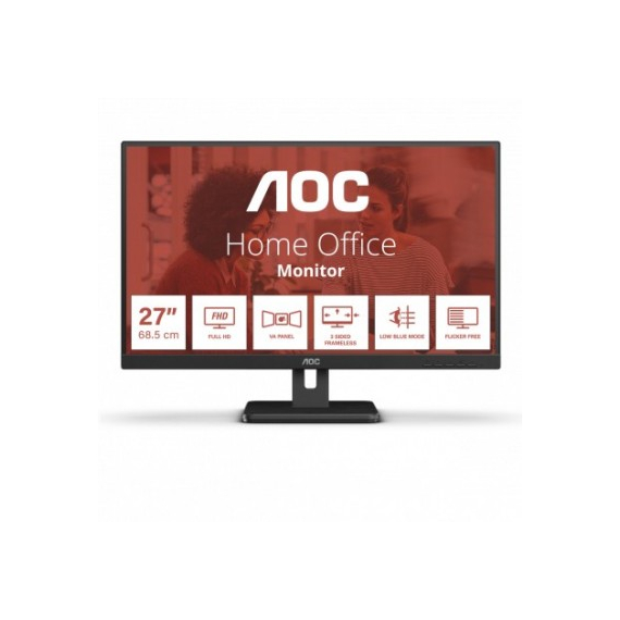 27.0” Monitor AOC 27E3UM / 4ms / Black, 2 image