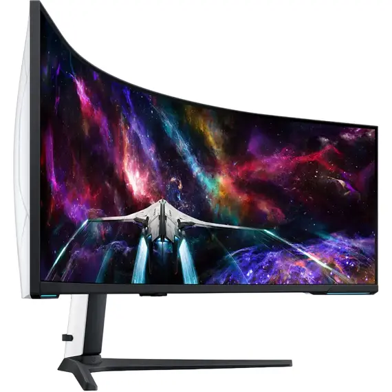 57" Monitor Gaming Samsung S57CG95 / VA 7680x2160 / White / Black, 2 image