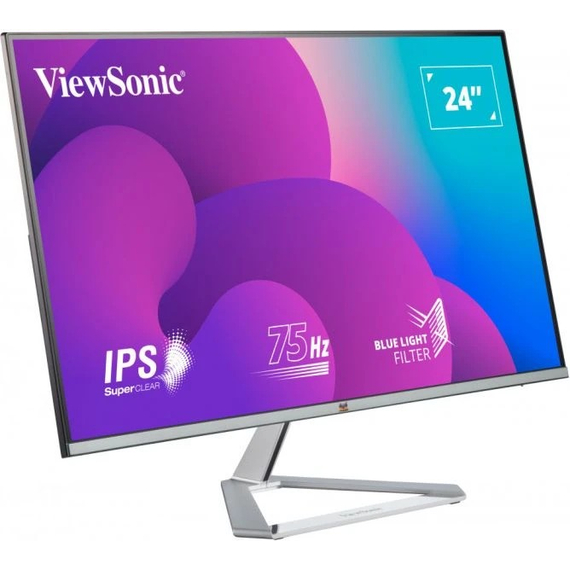 23.8” Monitor VIEWSONIC VX2476-SMH / 4ms / Silver/Black, 3 image