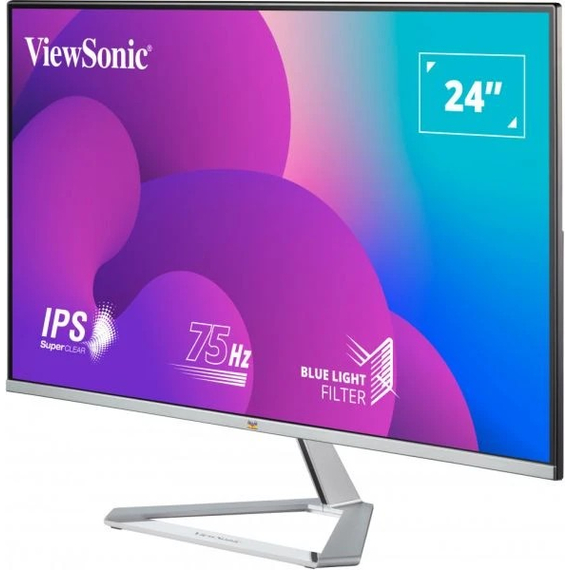 23.8” Monitor VIEWSONIC VX2476-SMH / 4ms / Silver/Black, 4 image