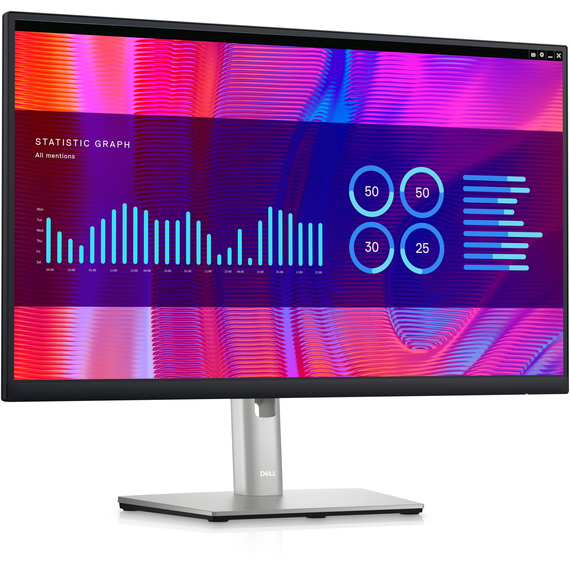 23.8” Monitor DELL P2423DE / 5ms / QHD / Black/Silver, 2 image