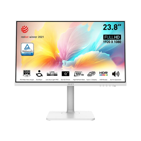 23.8” Monitor MSI Modern MD2412PW/ 1ms/ 100Hz/ White