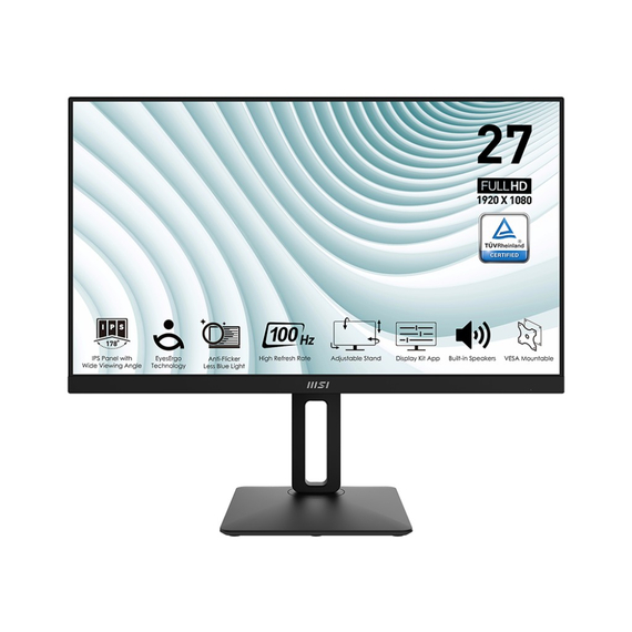 27.0” Monitor MSI PRO MP271AP/ 1ms/ 100Hz/ Black
