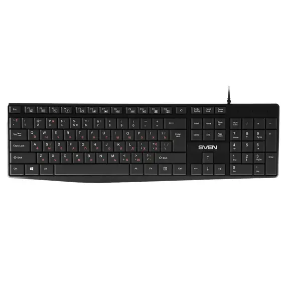Tastatură SVEN KB-S305, USB, Black