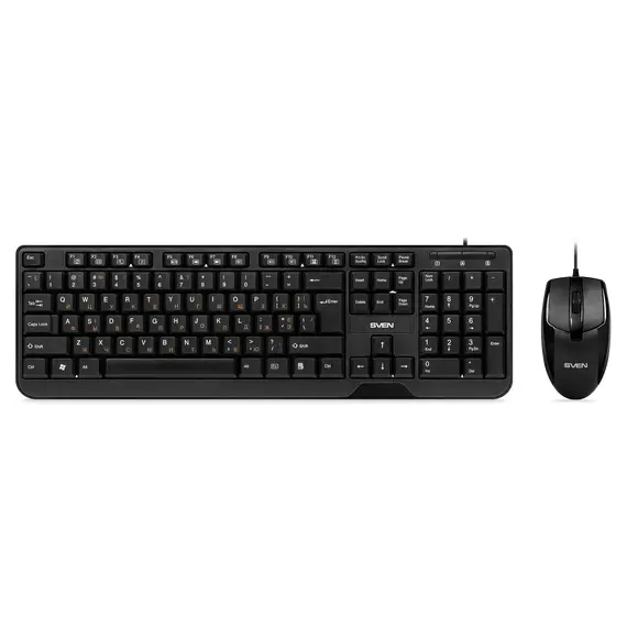 Tastatură + Mouse SVEN KB-S330C, USB, Black
