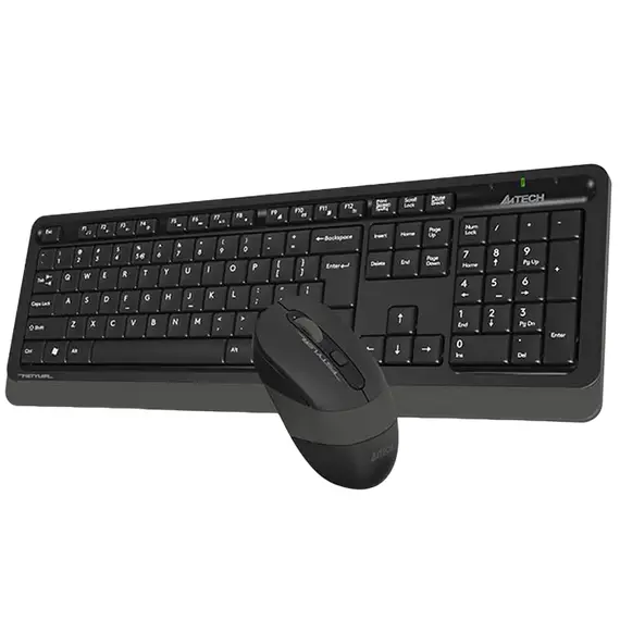Tastatură + Mouse Wireless A4Tech FG1010S, Gray, 6 image