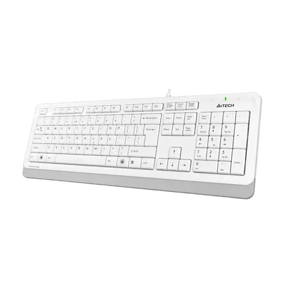 Tastatură A4Tech FK10, USB, White/Gray, 6 image