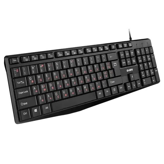 Tastatură SVEN KB-S305, USB, Black, 2 image