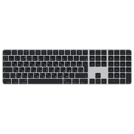Tastatură Wireless Apple Magic with Touch ID and Numeric Keypad, Black