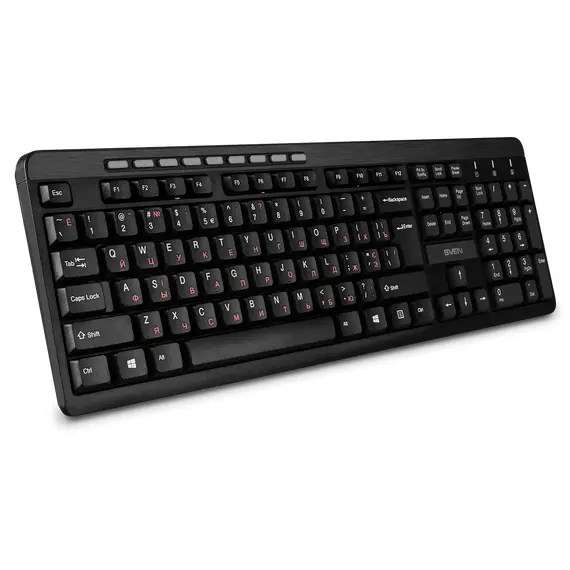Tastatură + Mouse Wireless SVEN KB-C3400W, Black, 8 image