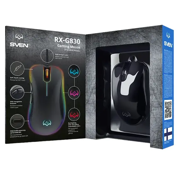 Gaming Mouse SVEN RX-G830, USB, Black                                                                                                                                  , 14 image