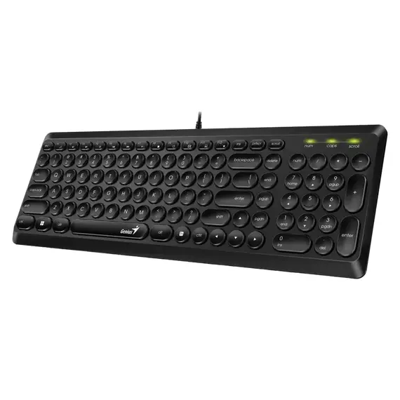 Tastatură Genius SlimStar Q200, USB, Black, 4 image