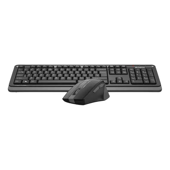 Tastatură + Mouse Wireless A4Tech FG1035, Black / Gray, 2 image