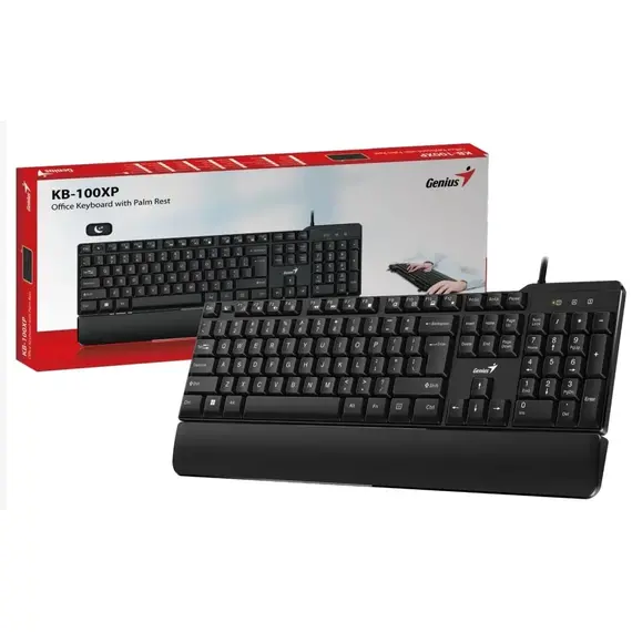 Tastatură Genius KB-100XP, USB, Black, 2 image