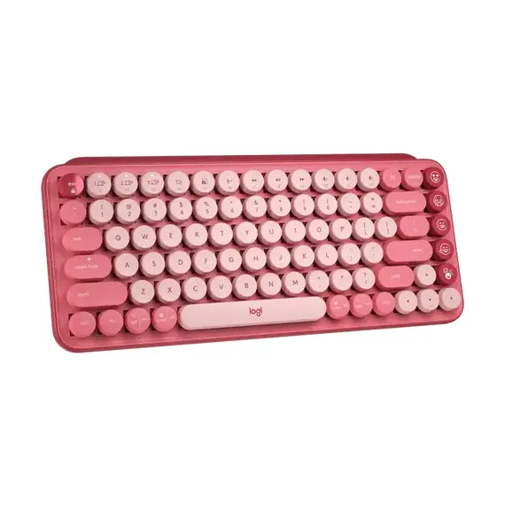 Tastatură Wireless Logitech POP Keys, Pink, 10 image