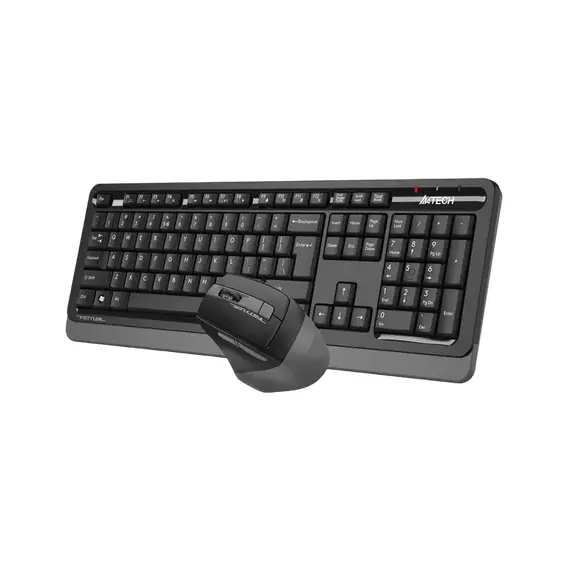 Tastatură + Mouse Wireless A4Tech FG1035, Black / Gray, 4 image