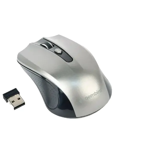Wireless Mouse Gembird MUSW-4B-04-BG, Black/Grey, 2 image